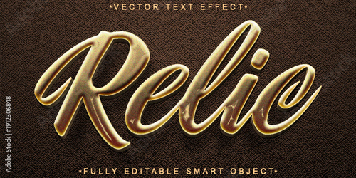  Ancient Relic Historical Artifact Typography Vector Fully Editable Smart Object Text Effect