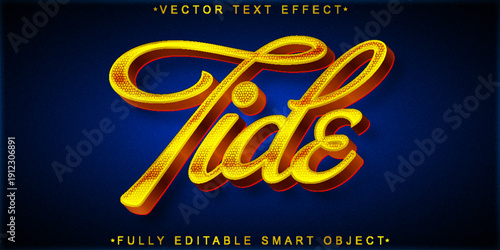  Tide Ocean Waves Typography Vector Fully Editable Smart Object Text Effect
