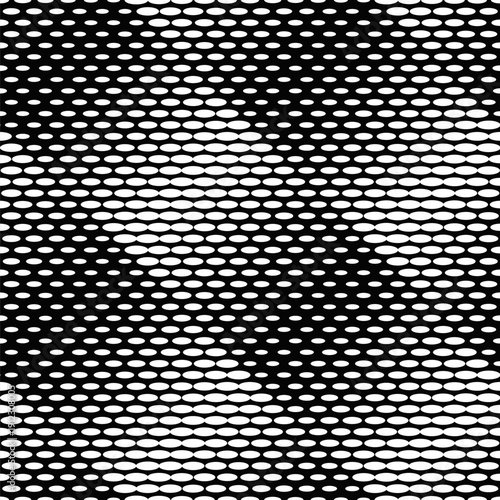 Geometric seamless oval pattern background - abstract vector graphic