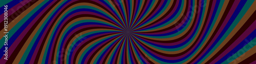 Abstract geometric colorful twirl ray background
