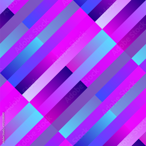 Geometrical seamless gradient stripe pattern background design - abstract vector illustration from diagonal stripes