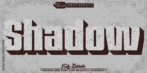 Shadow Dark Silhouette Mystery Gothic Vector Fully Editable Smart Object Text Effect