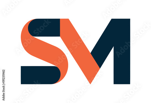 A stylized logo featuring the letters SM in bold, modern design.