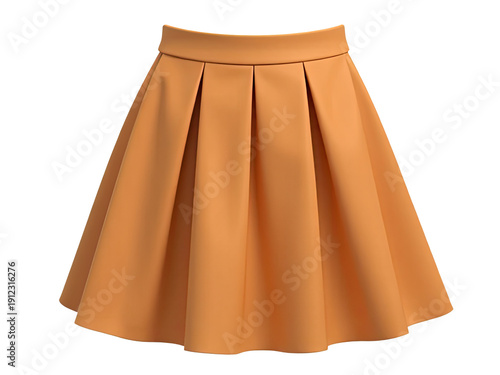 A woman's skirt on a clean and plain white background