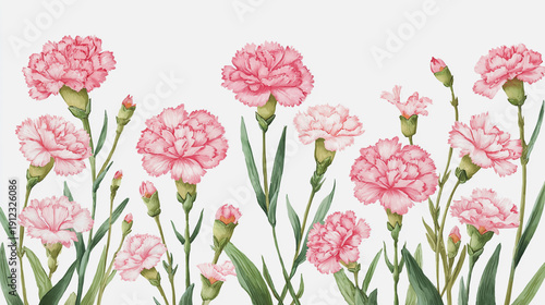 Wallpaper Mural watercolor botanical hydrangea flowers texture template background.Elegant wedding invitation card background . Minimal hand painted Design for wedding or Valentine's Day Torontodigital.ca