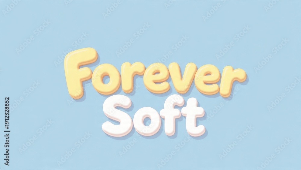 Fototapeta premium Forever Soft Text
