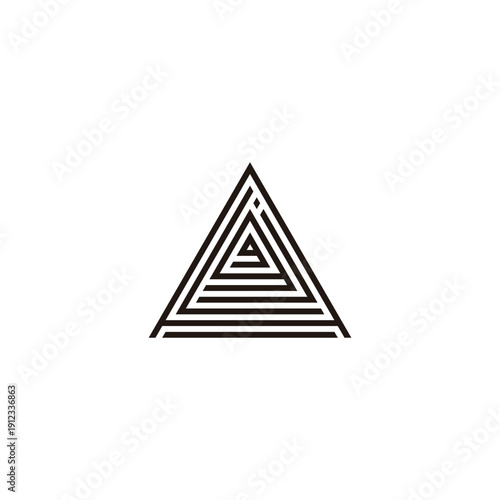 Wallpaper Mural Letter A, L, j, g and g triangle line geometric symbol simple logo vector Torontodigital.ca