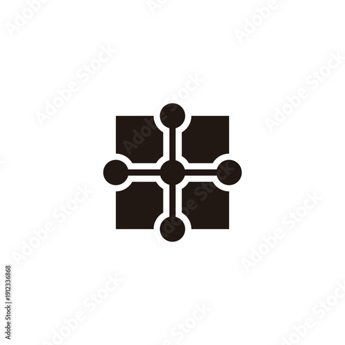 Wallpaper Mural Plus, molecule, window geometric symbol simple logo vector Torontodigital.ca