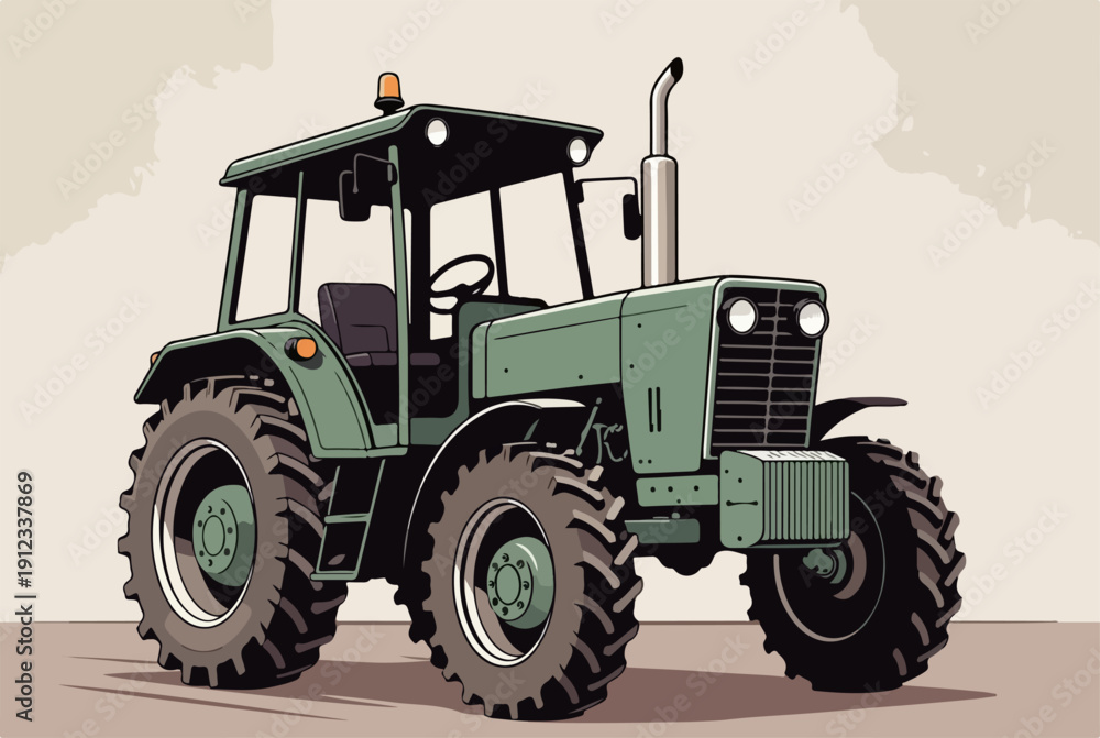Obraz premium Farming Equipment Cartoon