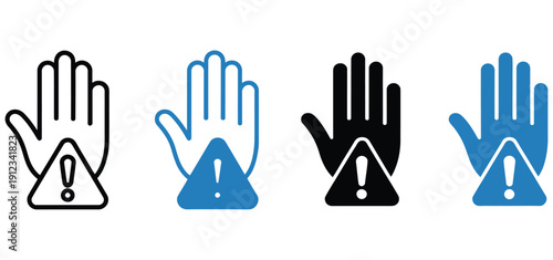 Prevention icon set multiple style, health and safety symbols, disease and risk prevention icons, medical and hygiene illustrations, editable vector