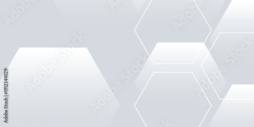 White background abstract art vector illustration with hexagon shape eps 10