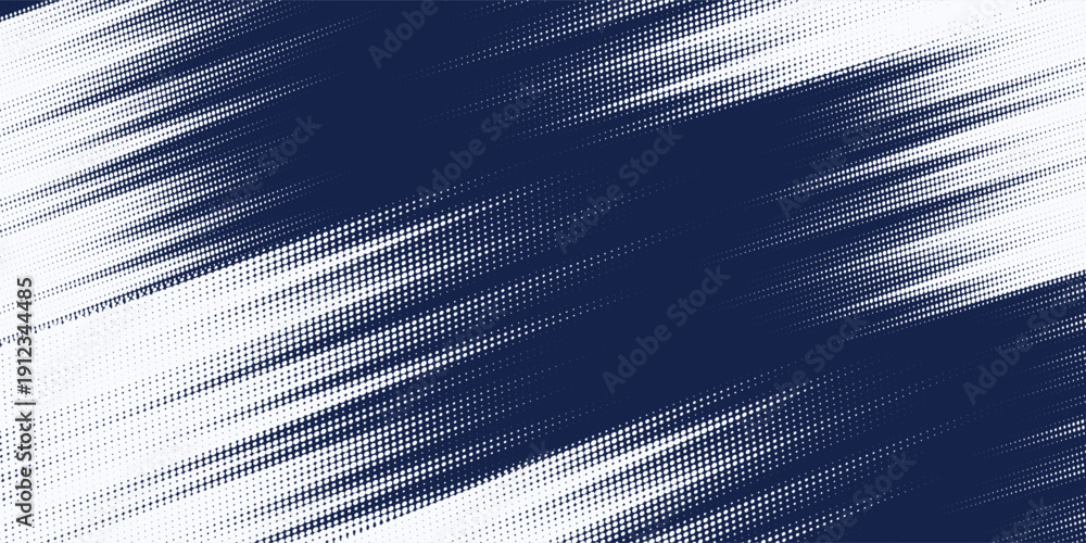 Obraz premium Dots halftone blue and dark blue color pattern gradient grunge texture background. Dots pop art sport style vector illustration. Vector grunge halftone abstract.Dots texture background.