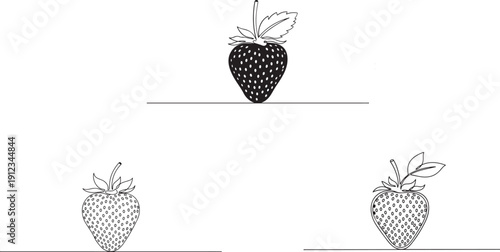 vector illustration of an abstract background with strawberry
