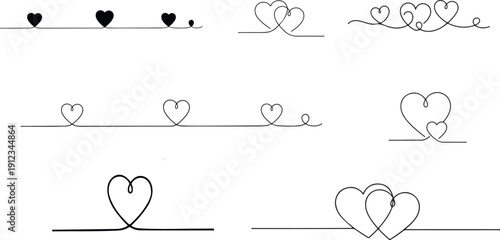 vector illustration of a floral background with hearts