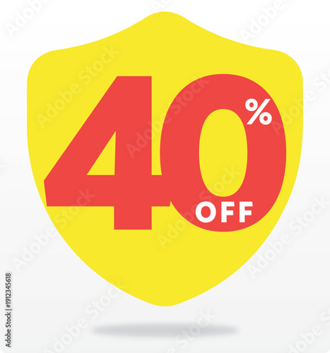 40% retail, web, banner, template, price, value, store, set, icon, vector, social media, sale, off. Discount, tag, special, offer, promo, sticker