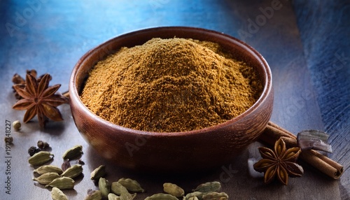 round bowl filled with various spices