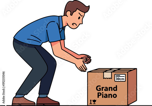 Snake in Box Office Prank Flat 2D Vector Isolated on Transparent Background