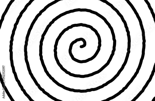 黒の渦巻きショック演出スパイラル背景