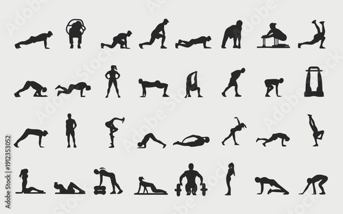 Ancient egyptian depictions of yoga-like postures in hieroglyphic style