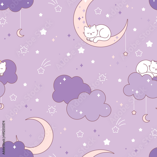 Cute purple sky pattern