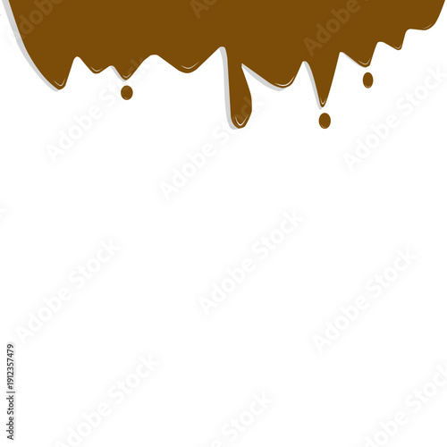 Chocolate Drip Vector Art for Background