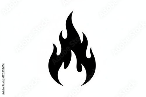 Emblem of Flame: A stylized depiction of a dynamic flame, symbolizing energy, passion, and transformation.