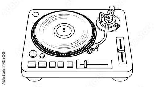 Turntable Vinyl Record Player Equipment.