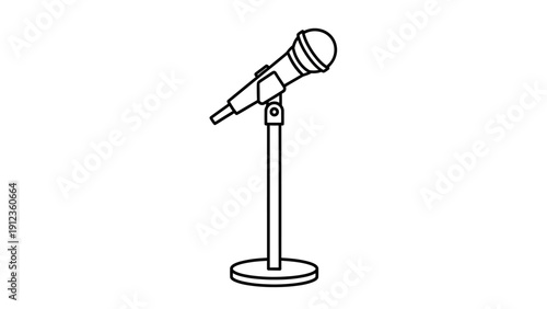 Microphone on a stand alone device.