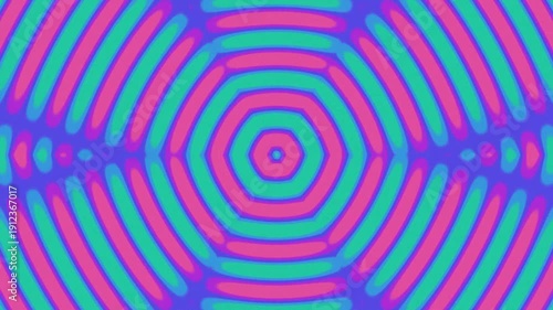 Hypnotic Hexagonal Wave Pattern Loop with Vibrant Colors and Optical Illusion.