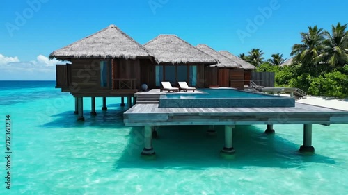 Wallpaper Mural Luxury Overwater Bungalows in Maldives Tropical Paradise Torontodigital.ca