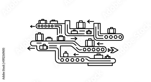 Industrial factory production line system.