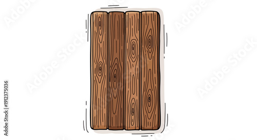 Artistic depiction of wooden planks featuring organic wood grain patterns and natural textures
