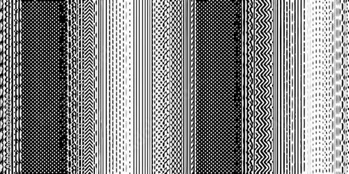 Abstract black and white vertical lines creating a textured pattern