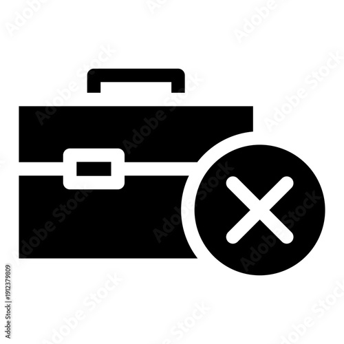 Unemployment Glyph Icon