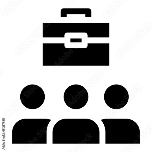 Employment Glyph Icon