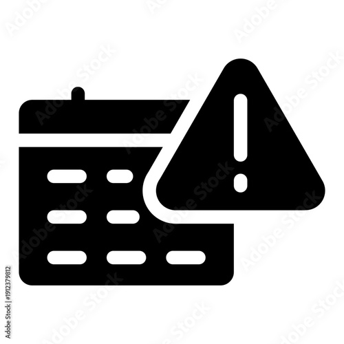 Deadline Glyph Icon