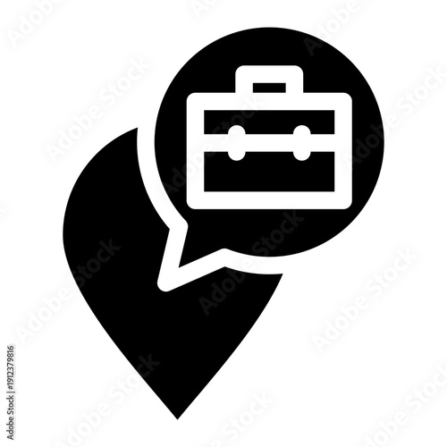 Workplace Glyph Icon