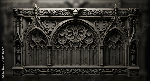 Ancient stone portal and gothic architectural detail of the historic cathedral door, a landmark religious monument and travel icon in the heart of an old European city's cathedral facade