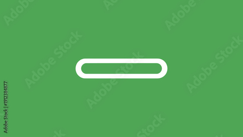Minimalist Rounded Minus Strip Line Icon on White Background Vector Logo Design.