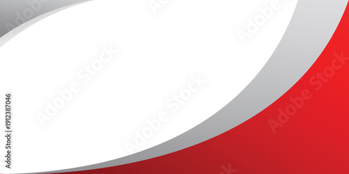 Abstract red and white curve background. Vector illustration