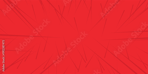 Pop art comic background lightning blast halftone dots. Cartoon Vector Illustration on red