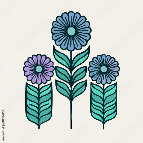 pure ornamental optimism; cheerful, structured, and commercially versatile, refreshing shift into decorative, stylized nature