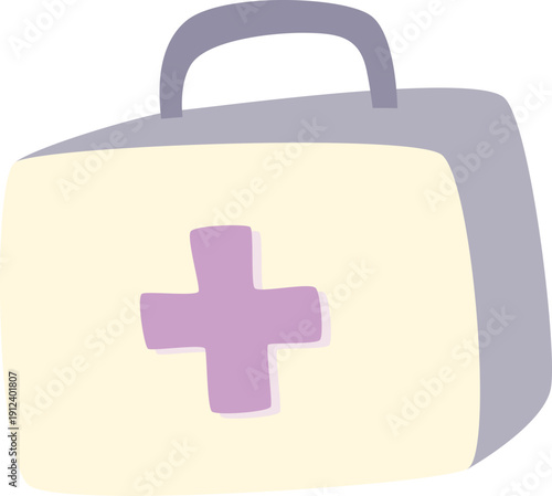 Medical first aid kit illustration