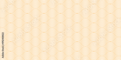 Yellow instant noodle, pasta and spaghetti texture with geometric wavy lines. Ramen, pasta vector pattern. Background abstract food illustration