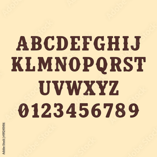 Western Cowboy is a bold, rugged display font inspired by classic Wild West posters, vintage saloon signage, and old ranch branding. The strong slab-style letterforms, sharp edges, and confident struc