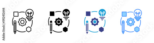 Adoption icon set multiple style collection