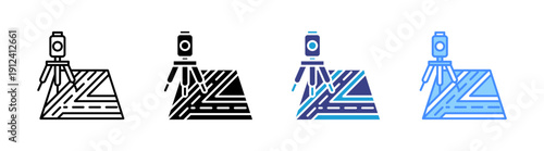 Survey icon set multiple style collection