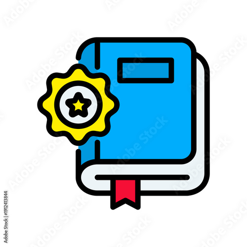 Gradebook lineal color icon