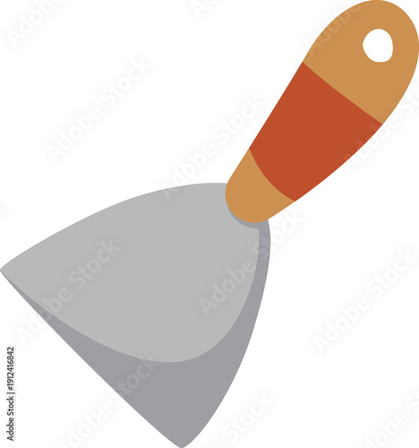 Construction putty knife vector icon