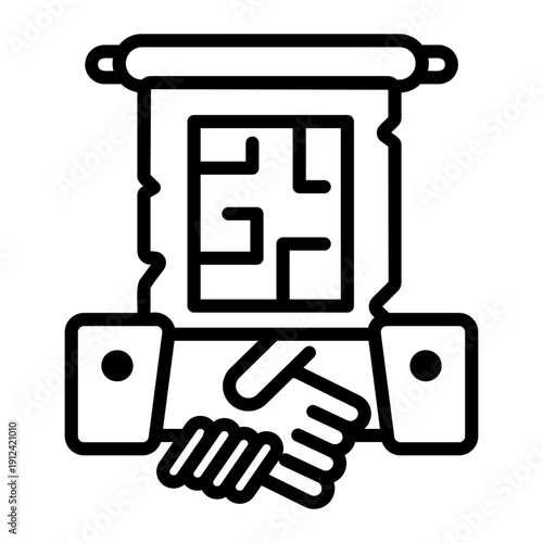 agreement Line Icon